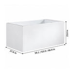 Square freestanding tub,59.1 inch/63.0 inch/66.9 inch