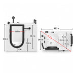 Walk-in acrylic bathtub dimensions for 43-inch.