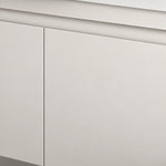 Close‑up of flat cabinet door seamless joint