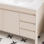 Close‑up of flat-panel cabinet doors & drawers with seamless surface