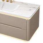 Rounded cabinet corner with built‑in ambient light strip