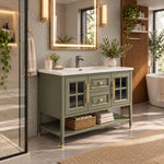 Freestanding bathroom vanity, luxury bathroom with freestanding tub
