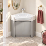 Corner bathroom vanity, bathroom corner scene, making full use of corner space