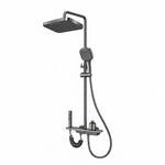 Shower system set, four‑function outlet with storage shelf