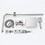 Complete shower system spare parts and installation accessories kit
