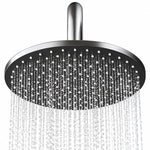 Round overhead shower, close‑up of dense rain spray effect