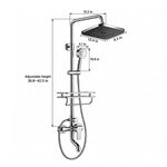 Wall‑mount shower system,8.3in