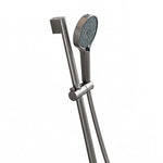 Close‑up multi‑mode handheld spray head and slide bar bracket
