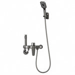 Wall-mounted shower system, gunmetal finish metal body