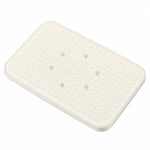 Rectangular overhead rain head, dense silicone nozzles