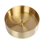 Gold stainless steel round vessel bathroom sink